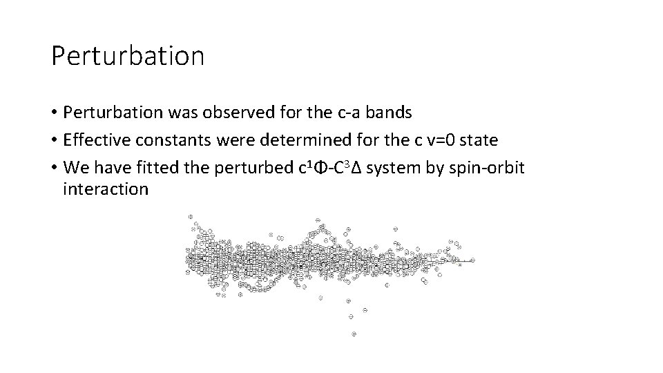 Perturbation • Perturbation was observed for the c-a bands • Effective constants were determined