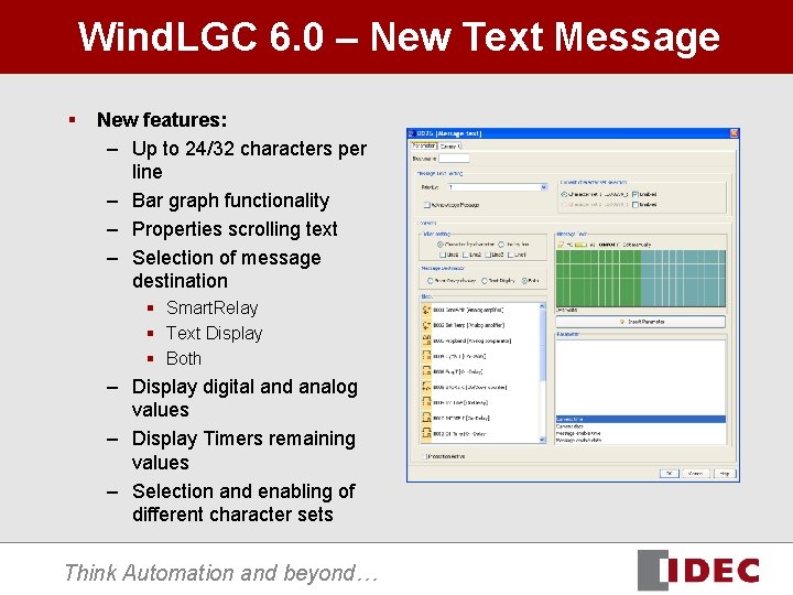 Wind. LGC 6. 0 – New Text Message § New features: – Up to Wind. LGC 6. 0 – New Text Message § New features: – Up to