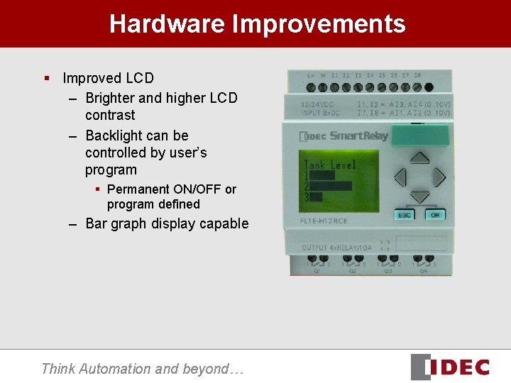Hardware Improvements § Improved LCD – Brighter and higher LCD contrast – Backlight can Hardware Improvements § Improved LCD – Brighter and higher LCD contrast – Backlight can
