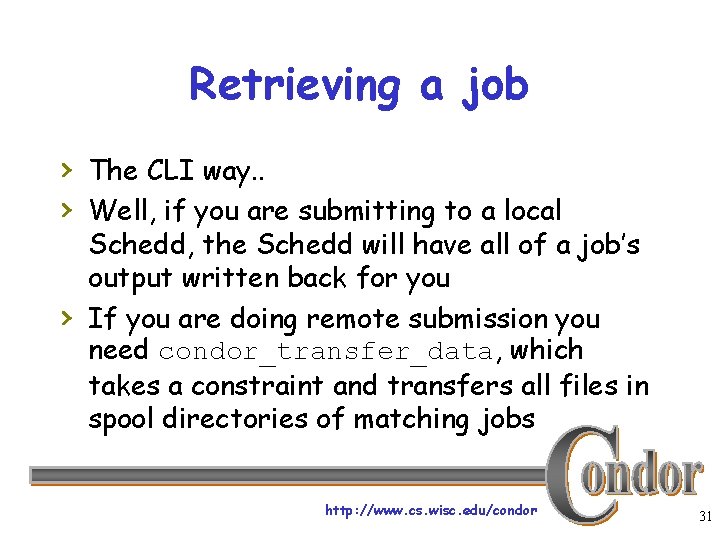 Retrieving a job › The CLI way. . › Well, if you are submitting