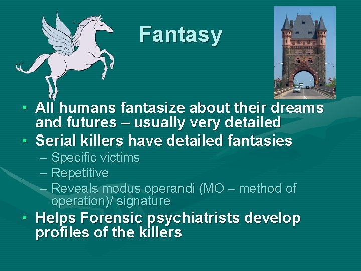 Fantasy • All humans fantasize about their dreams and futures – usually very detailed