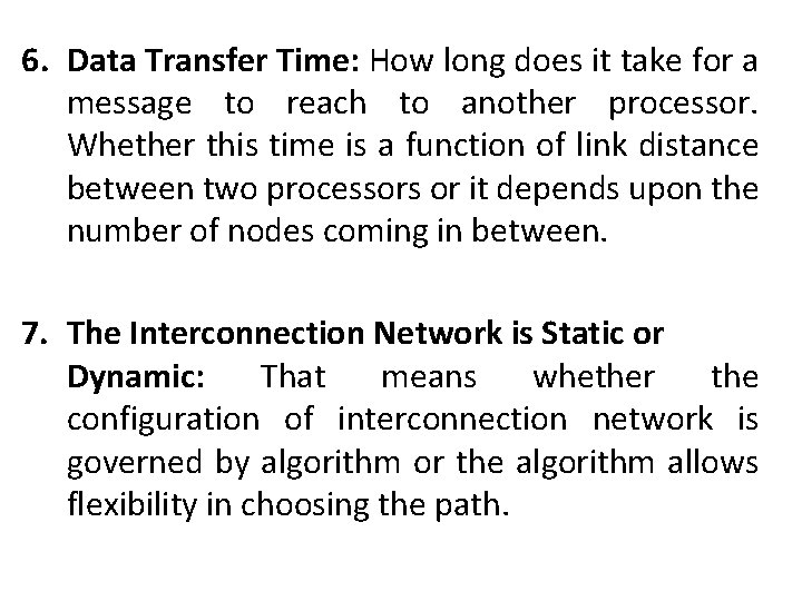 6. Data Transfer Time: How long does it take for a message to reach