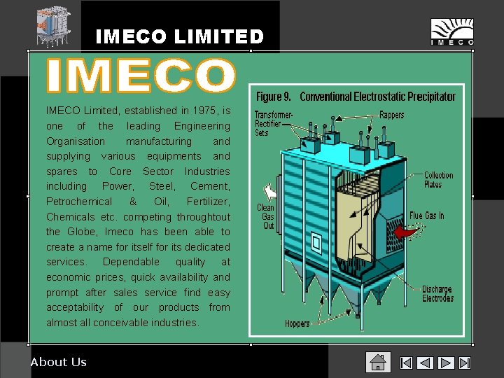 IMECO LIMITED IMECO Limited, established in 1975, is one of the leading Engineering Organisation