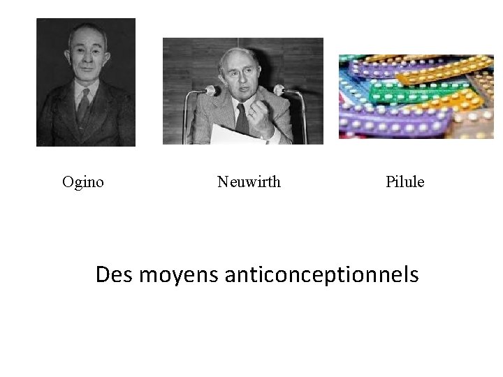 Ogino Neuwirth Pilule Des moyens anticonceptionnels 