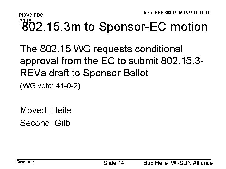 doc. : IEEE 802. 15 -15 -0955 -00 -0000 November 2015 802. 15. 3