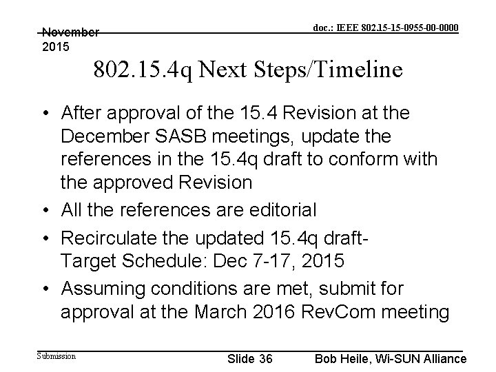 doc. : IEEE 802. 15 -15 -0955 -00 -0000 November 2015 802. 15. 4