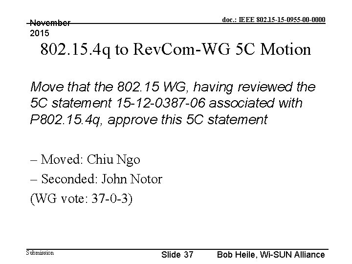 doc. : IEEE 802. 15 -15 -0955 -00 -0000 November 2015 802. 15. 4