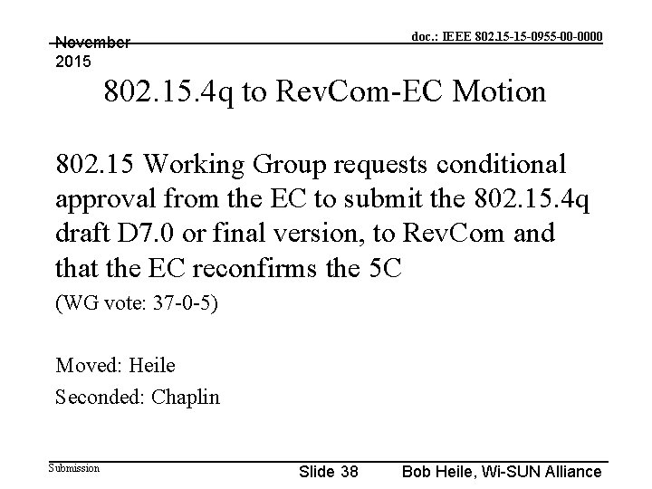 doc. : IEEE 802. 15 -15 -0955 -00 -0000 November 2015 802. 15. 4