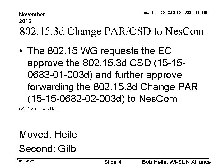 doc. : IEEE 802. 15 -15 -0955 -00 -0000 November 2015 802. 15. 3