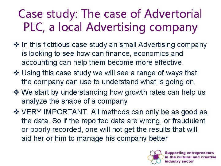 Case study: The case of Advertorial PLC, a local Advertising company v In this Case study: The case of Advertorial PLC, a local Advertising company v In this