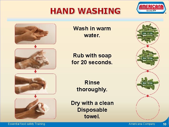 HAND WASHING Wash in warm water. Rub with soap for 20 seconds. Rinse thoroughly.