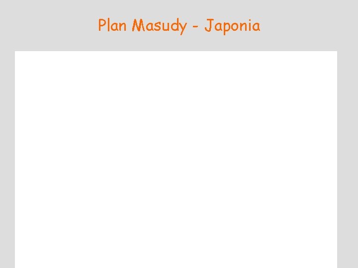 Plan Masudy - Japonia 