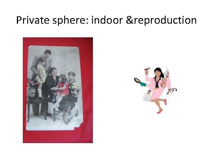 Private sphere: indoor &reproduction 