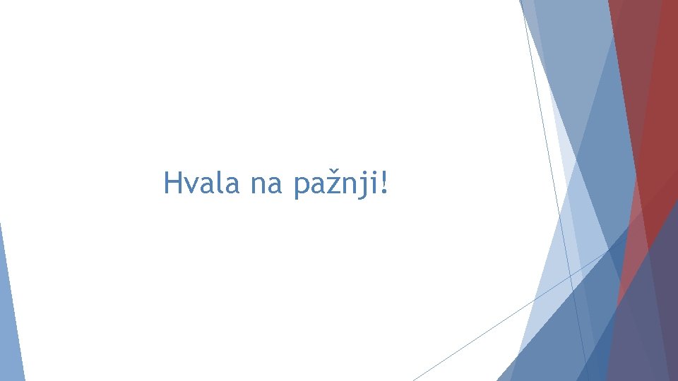 Hvala na pažnji! 