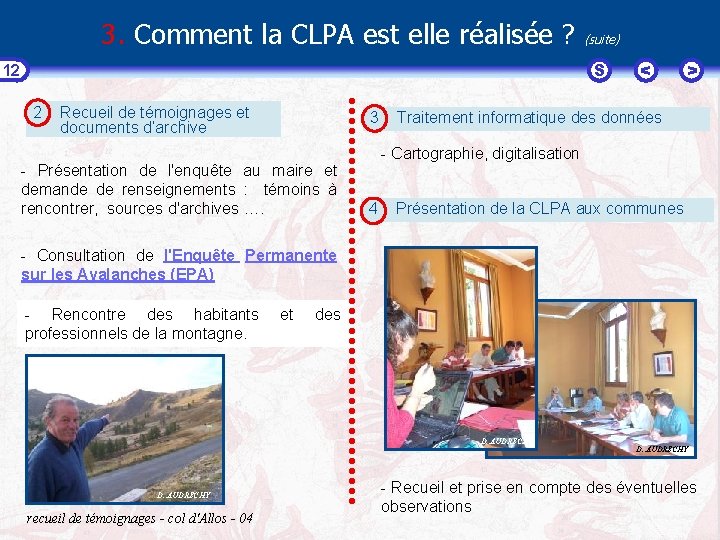 3. Comment la CLPA est elle réalisée ? (suite) S 12 2 Recueil de