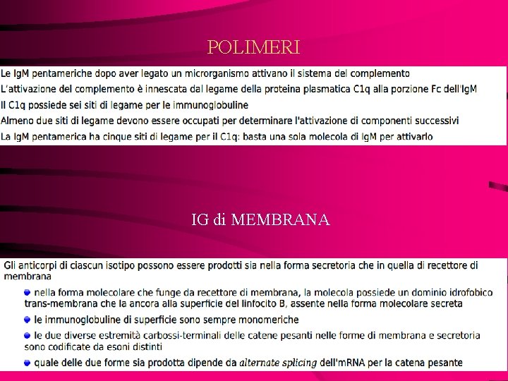 POLIMERI IG di MEMBRANA 