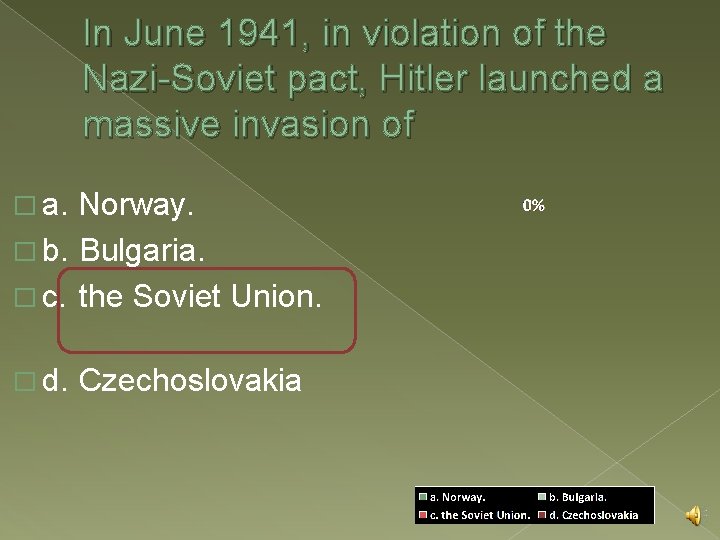 In June 1941, in violation of the Nazi-Soviet pact, Hitler launched a massive invasion