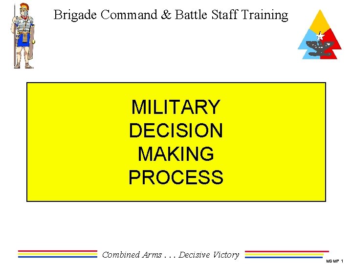 Brigade Command & Battle Staff Training MILITARY DECISION MAKING PROCESS Combined Arms. . .