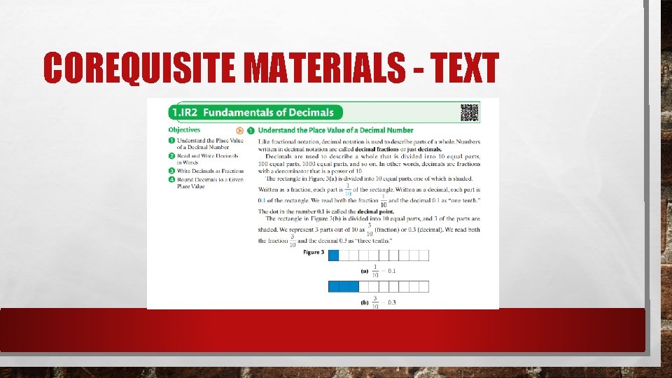 COREQUISITE MATERIALS - TEXT 