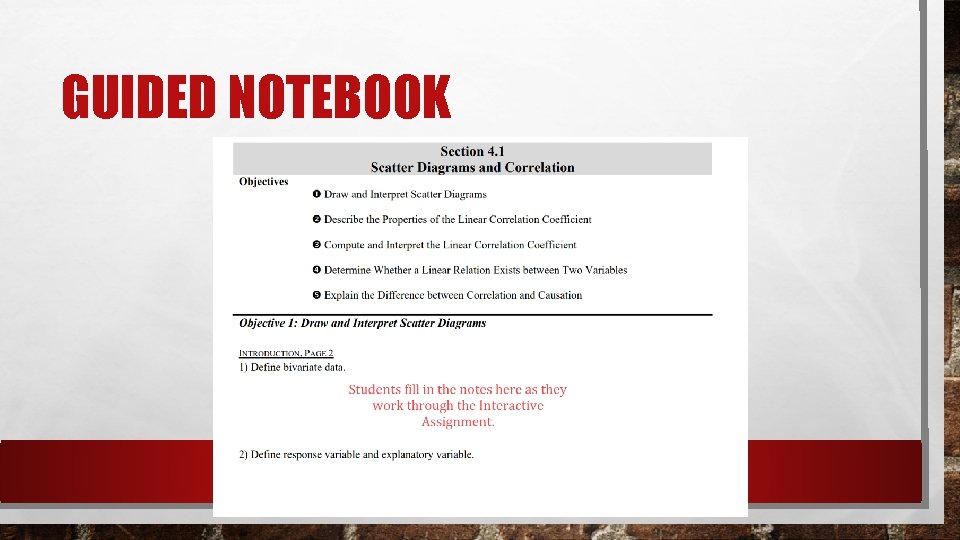 GUIDED NOTEBOOK 