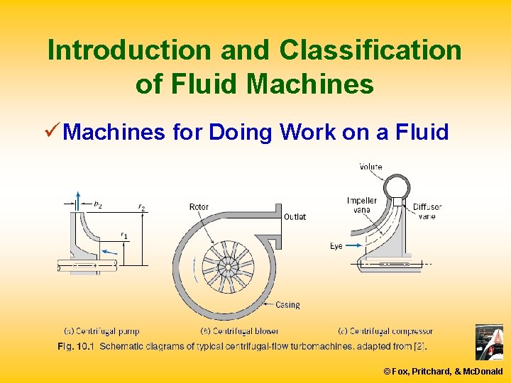 Introduction and Classification of Fluid Machines ü Machines for Doing Work on a Fluid