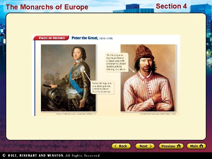 The Monarchs of Europe Section 4 