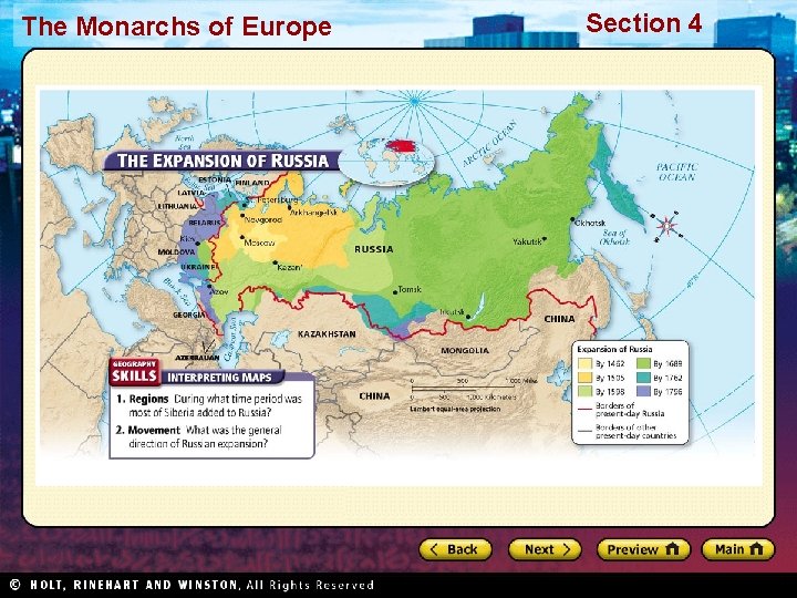 The Monarchs of Europe Section 4 