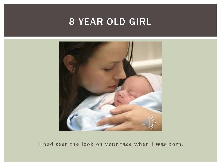 8 YEAR OLD GIRL I had seen the look on your face when I 8 YEAR OLD GIRL I had seen the look on your face when I