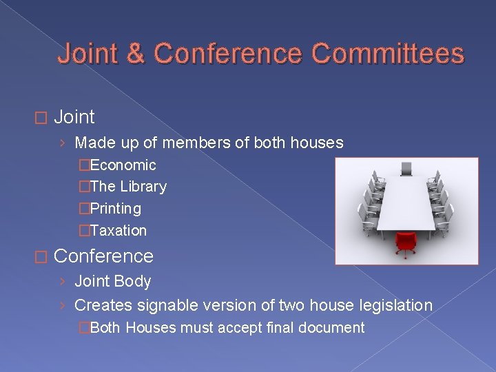 Joint & Conference Committees � Joint › Made up of members of both houses