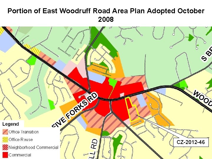 Portion of East Woodruff Road Area Plan Adopted October 2008 CZ-2012 -46 