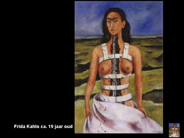 Frida Kahlo ca. 19 jaar oud 