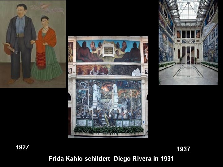 1927 1937 Frida Kahlo schildert Diego Rivera in 1931 