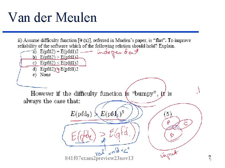 Van der Meulen 841 f 07 exam 2 preview 23 nov 13 77 