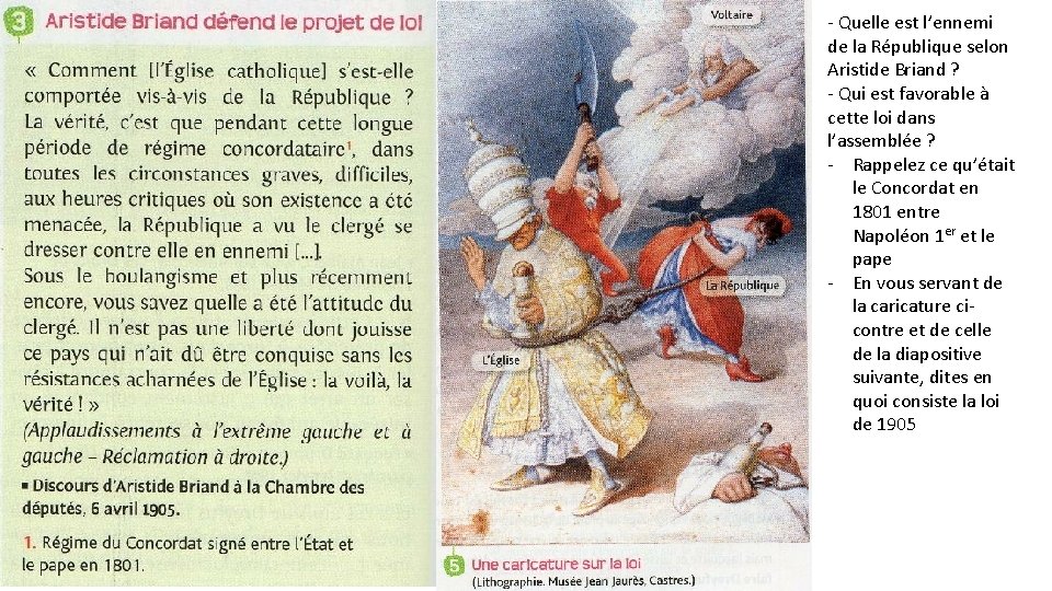 - Quelle est l’ennemi de la République selon Aristide Briand ? - Qui est