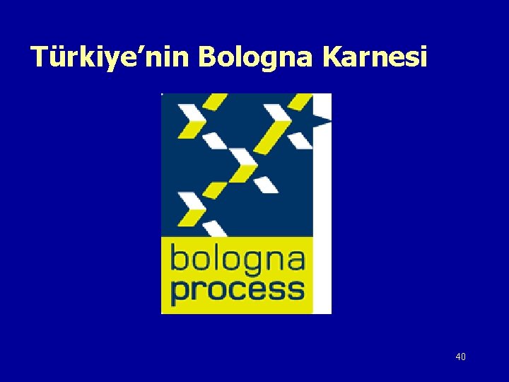 Türkiye’nin Bologna Karnesi 40 