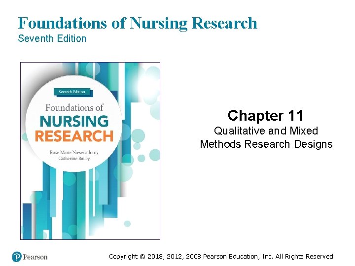 Foundations of Nursing Research Seventh Edition Chapter 11 Qualitative and Mixed Methods Research Designs