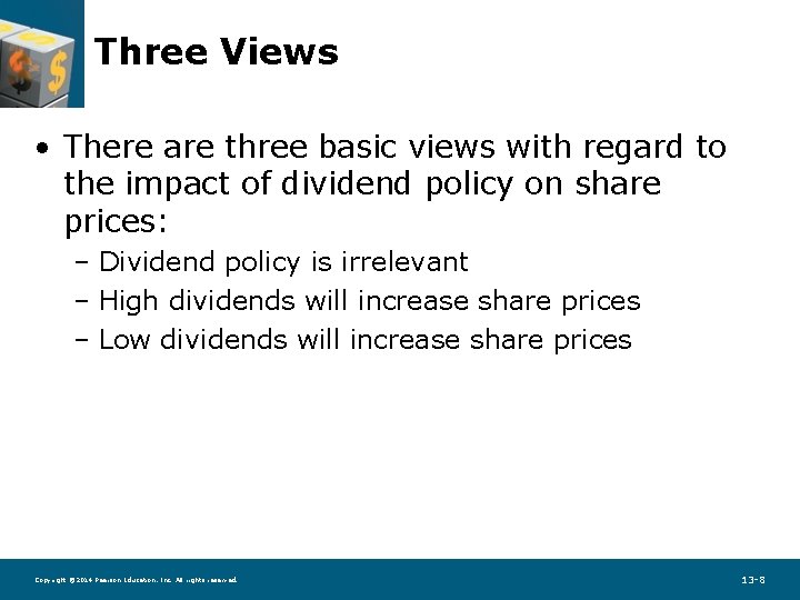Three Views • There are three basic views with regard to the impact of