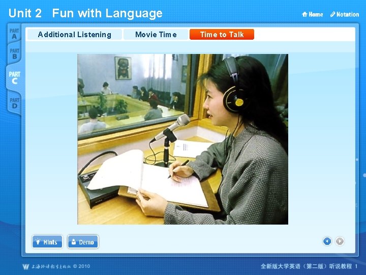 Unit 2 Fun with Language Additional Listening Movie Time to Talk 