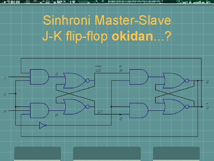 Sinhroni Master-Slave J-K flip-flop okidan. . . ? 