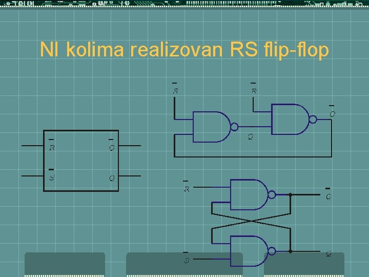 NI kolima realizovan RS flip-flop 