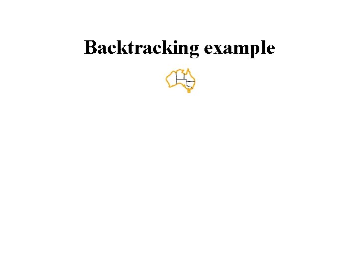 Backtracking example 