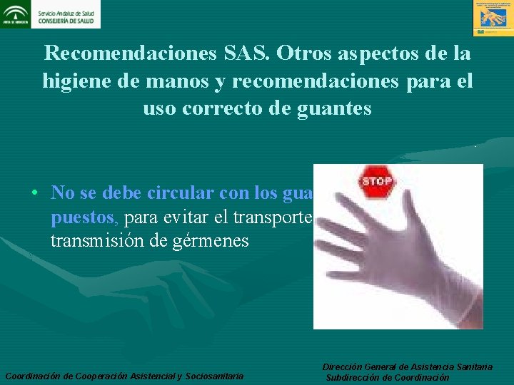 Recomendaciones SAS. Otros aspectos de la higiene de manos y recomendaciones para el uso