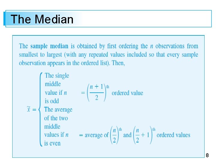 The Median 18 