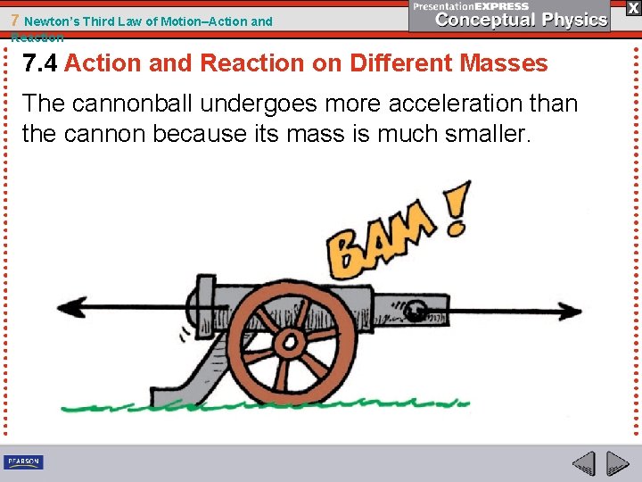 7 Newton’s Third Law of Motion–Action and Reaction 7. 4 Action and Reaction on