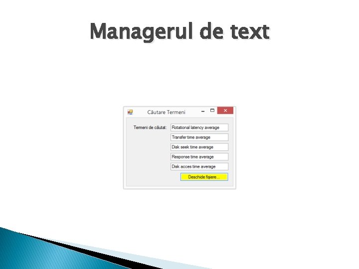 Managerul de text 