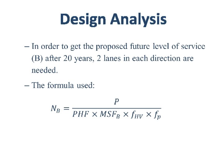 Design Analysis • 