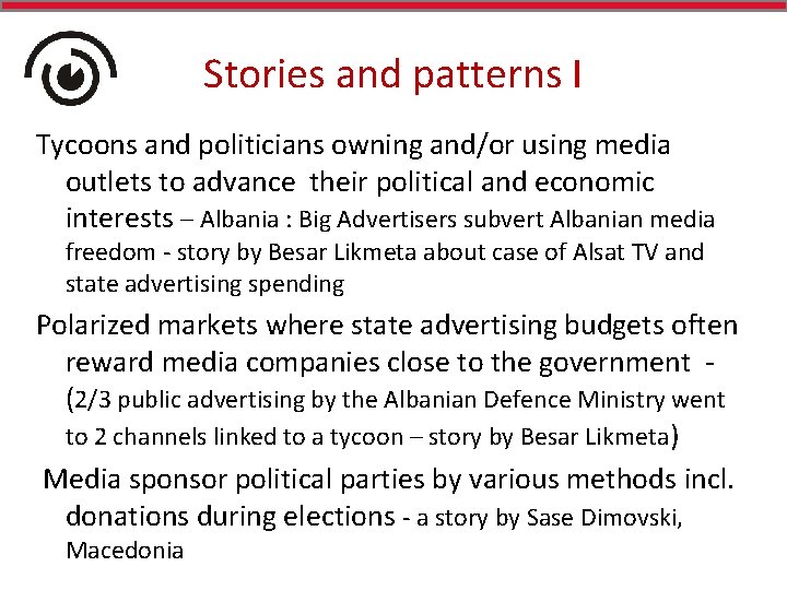 Media Integrity Matters Stories revealed by data Ilona