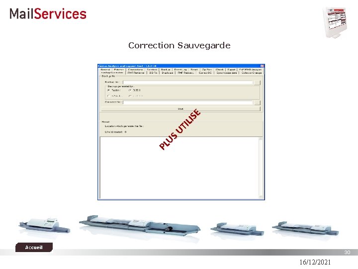 PL US UT ILI SE Correction Sauvegarde 30 16/12/2021 