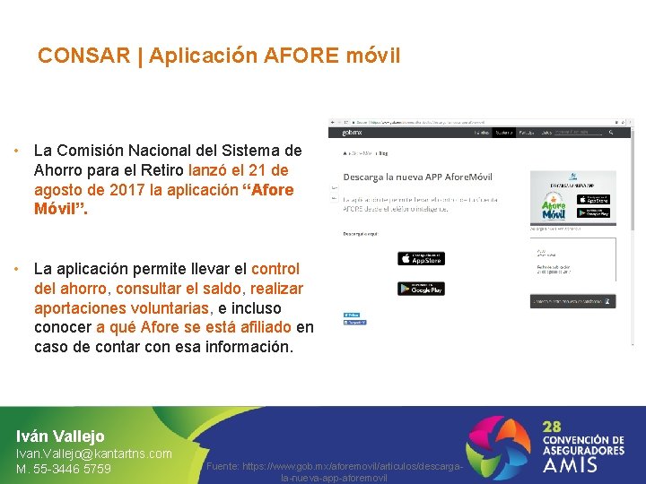 CONSAR | Aplicación AFORE móvil • La Comisión Nacional del Sistema de Ahorro para