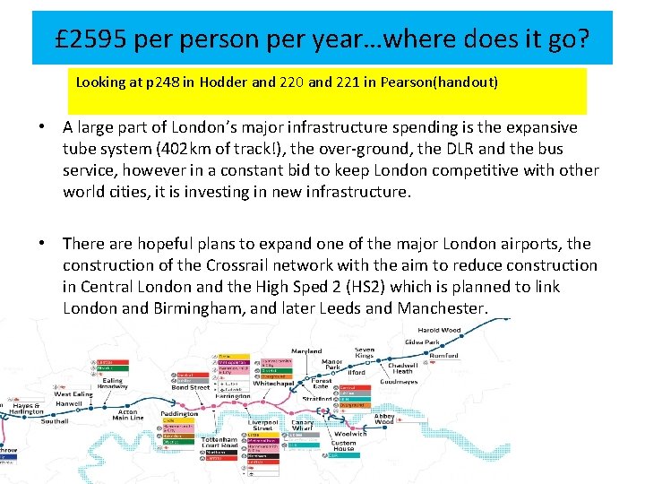 £ 2595 person per year…where does it go? Looking at p 248 in Hodder